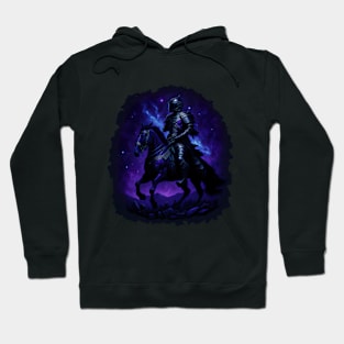 "Warrior of the Night: A Magical Warrior Embracing Splendor" Hoodie